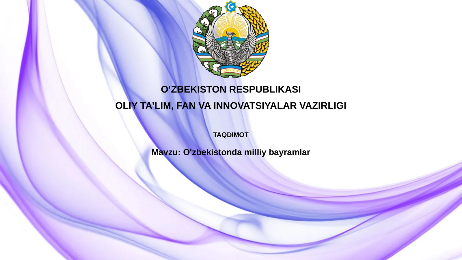 O'zbekistondamilliybayramlar