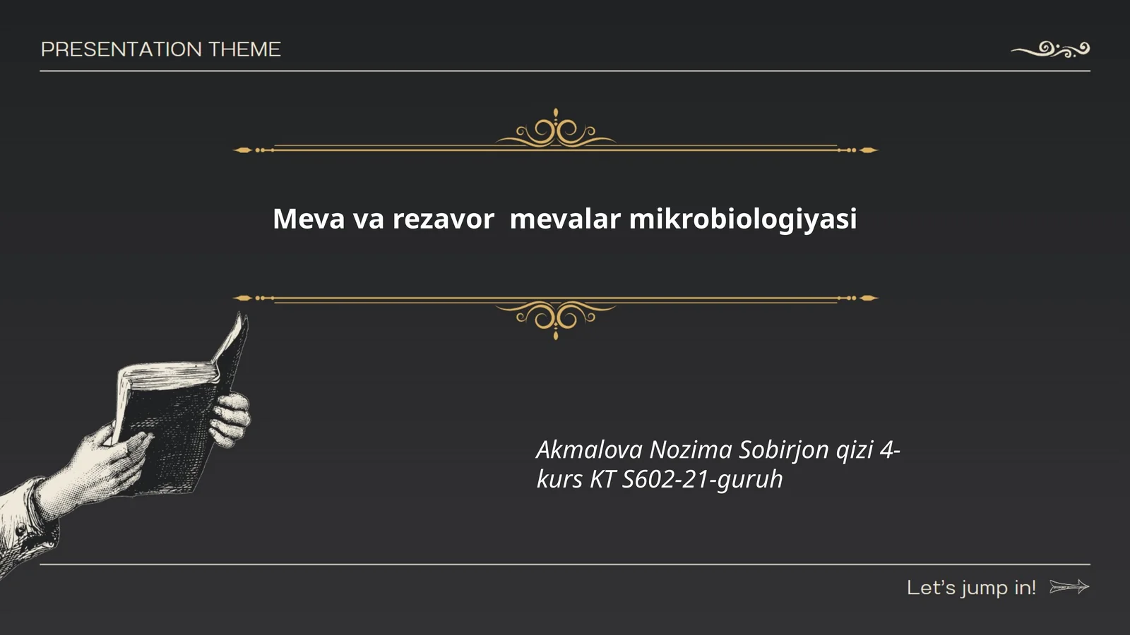 Meva va rezavor mevalar mikrobiologiyasi