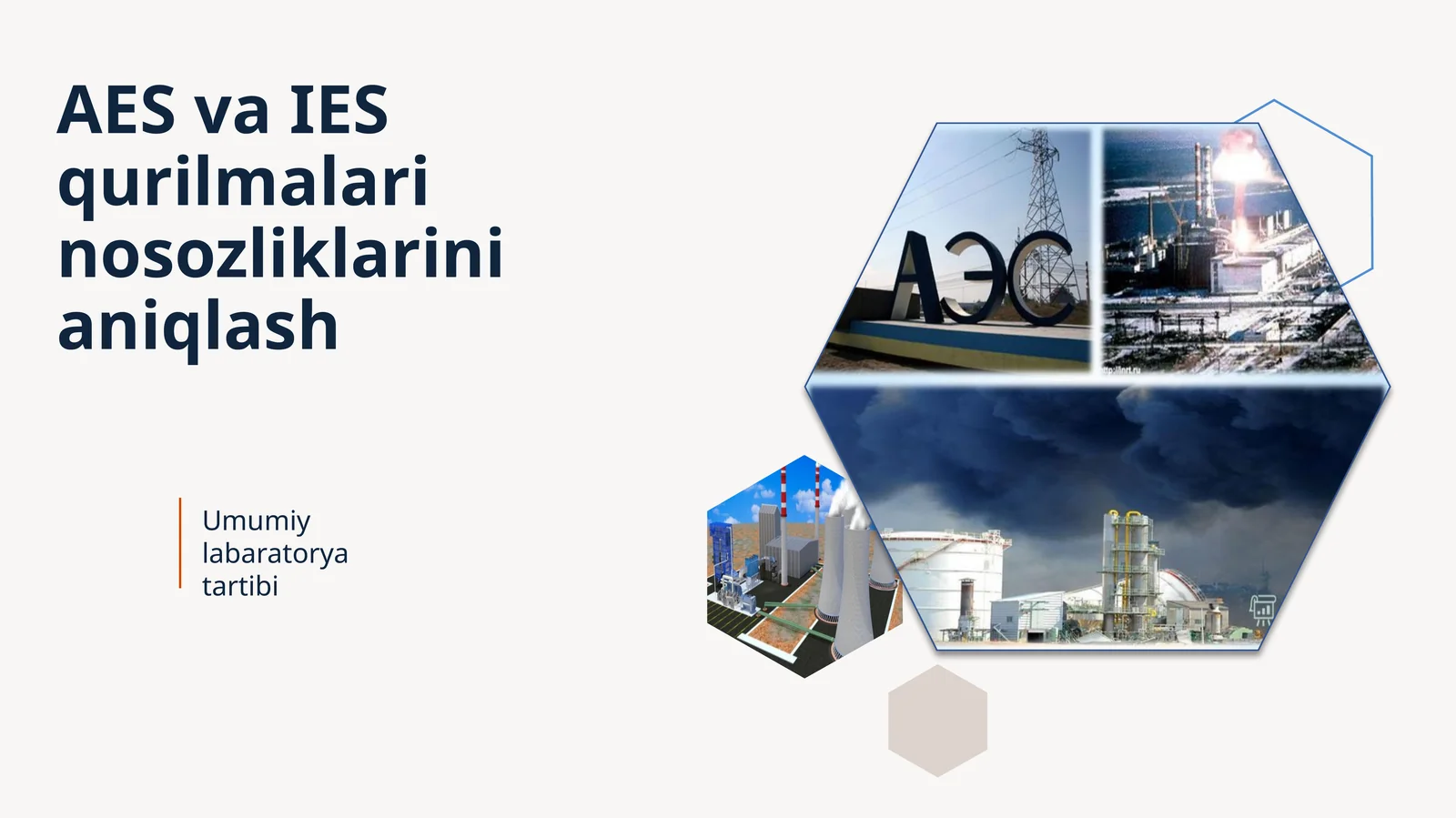 AES va IES qurilmalari no-sozliklarini aniqlash