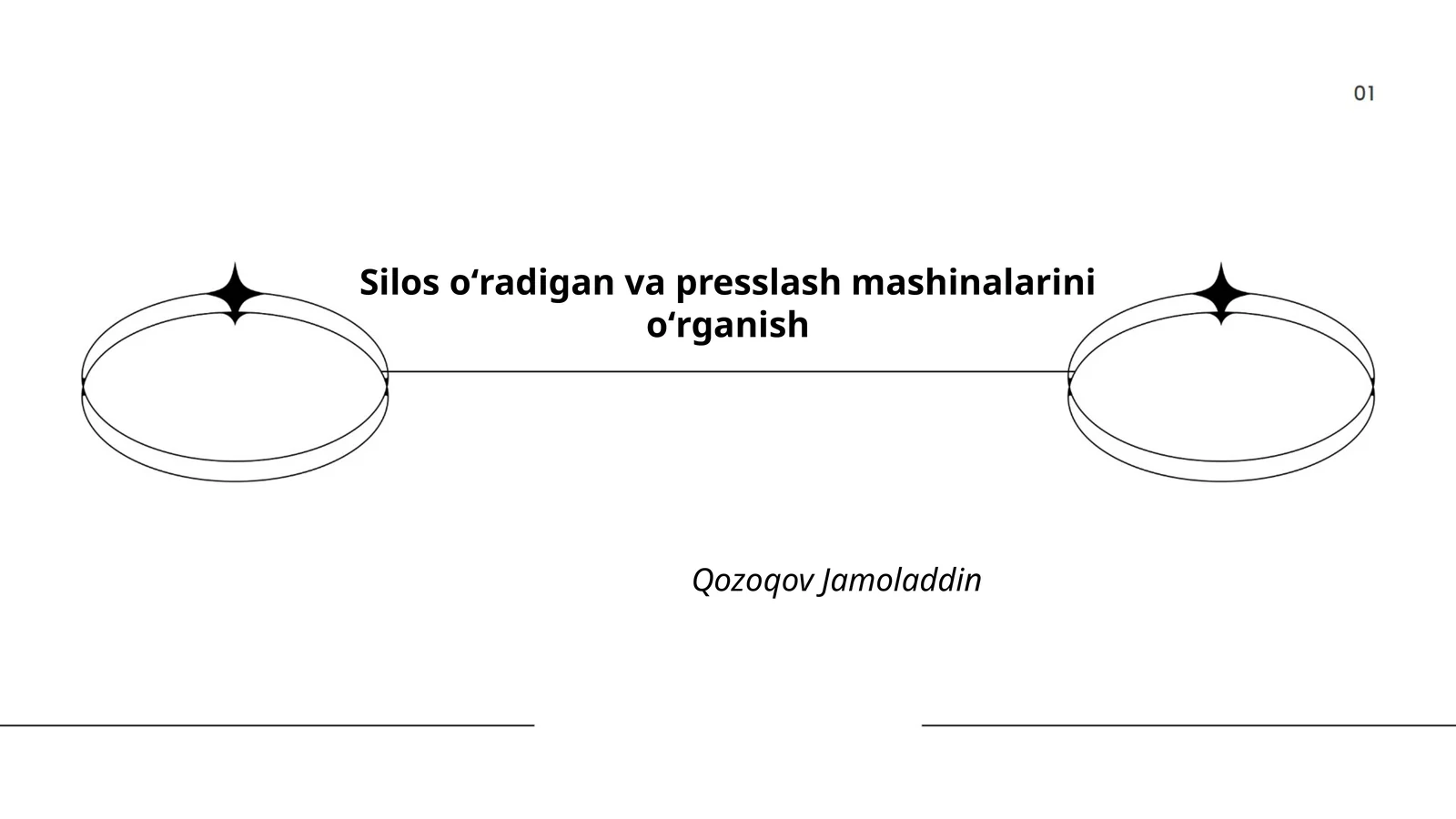 Silos oʻradigan va presslash mashinalarini oʻrganish
