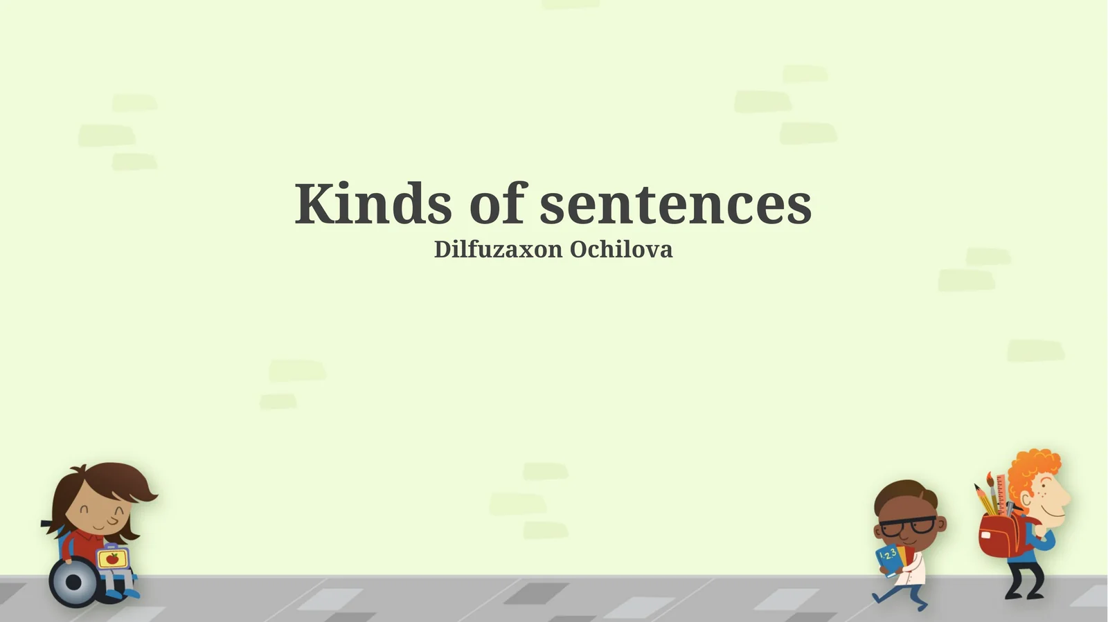 Kinds of sentences