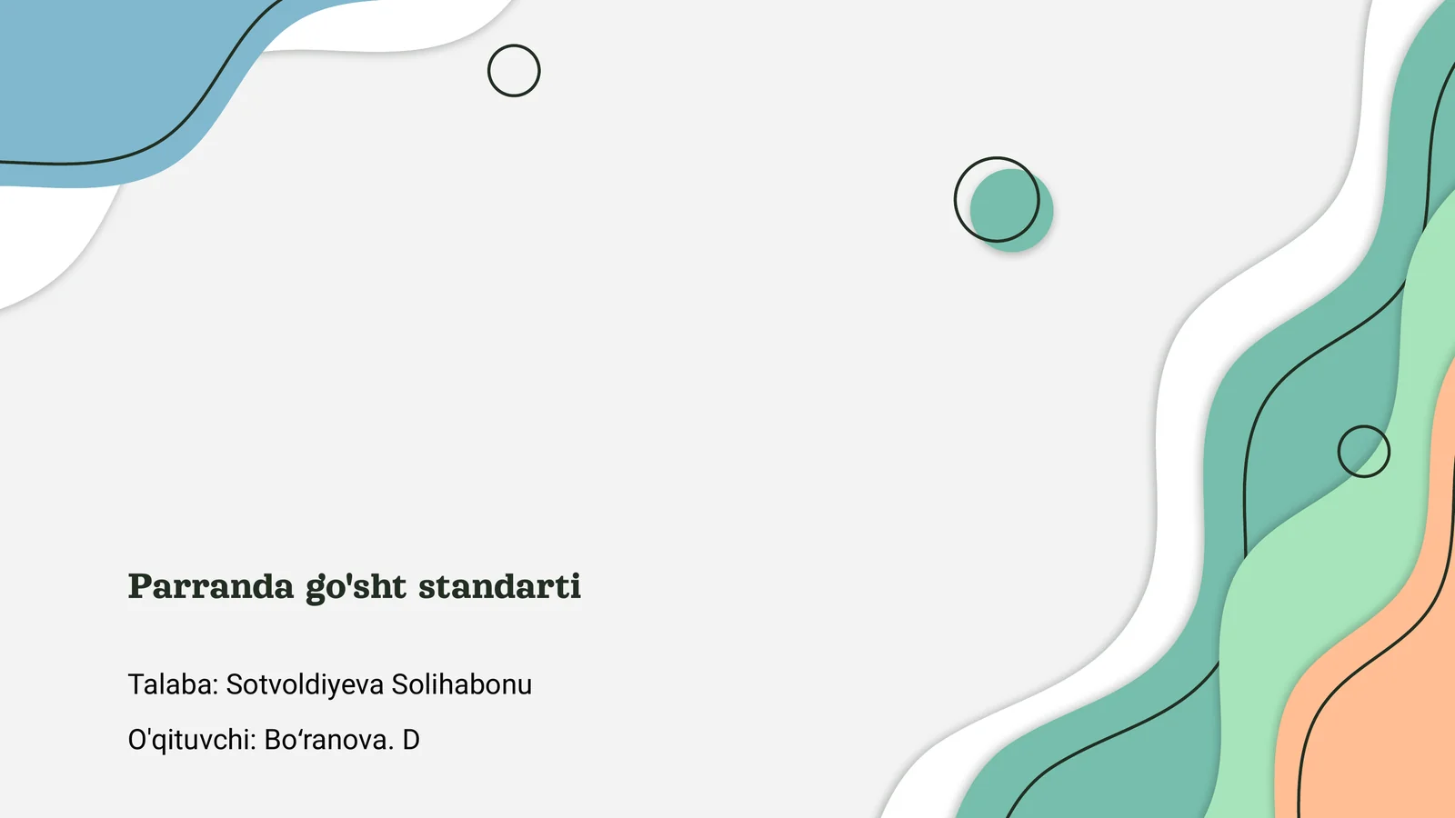 Parranda go'sht standarti