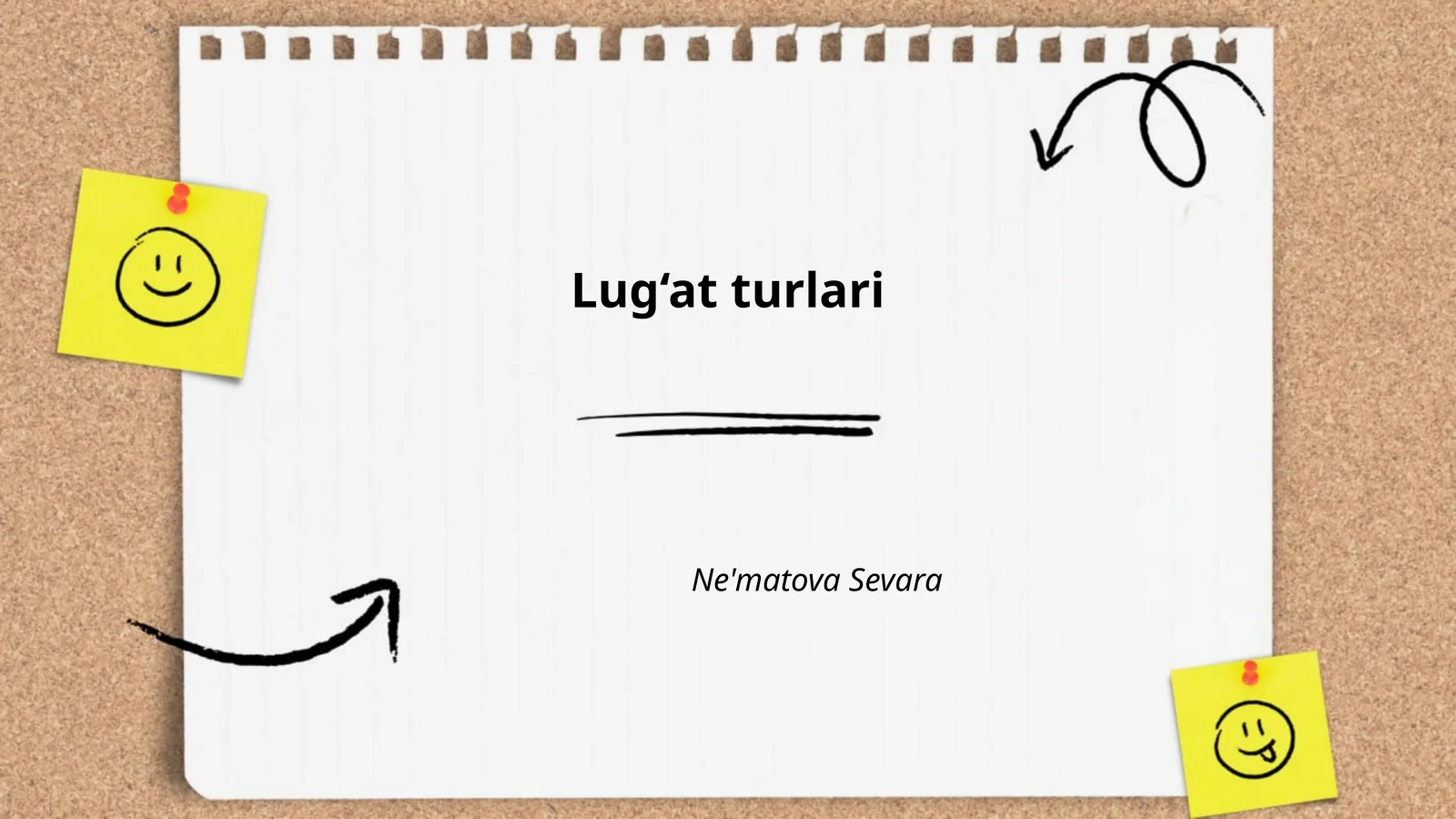 Lug‘at turlari