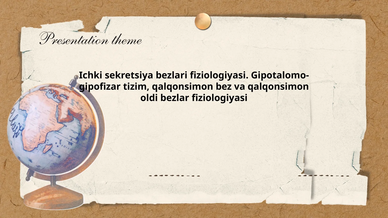 Ichki sekretsiya bezlari fiziologiyasi. Gipotalomo-gipofizar tizim, qalqonsimon bez va qalqonsimon oldi bezlar fiziologiyasi
