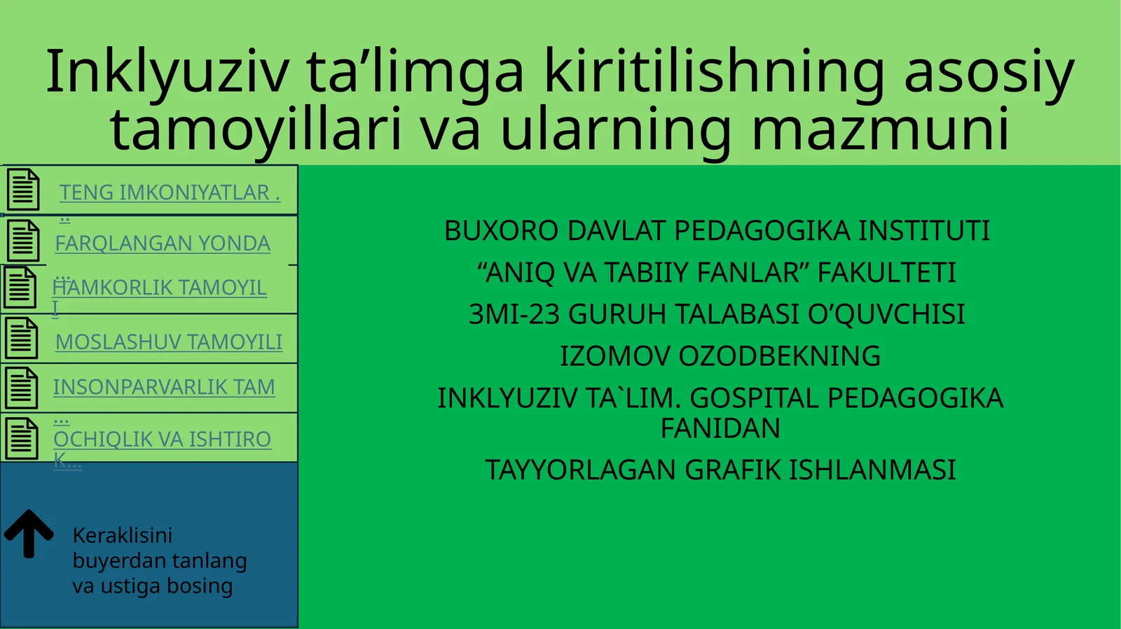 ANIQ VA TABIIY FANLAR