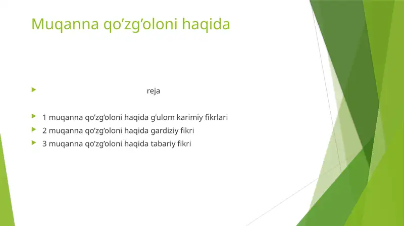 Muqanna qo’zg’oloni haqida
