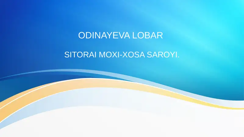 MOXI-XOSA SAROYI