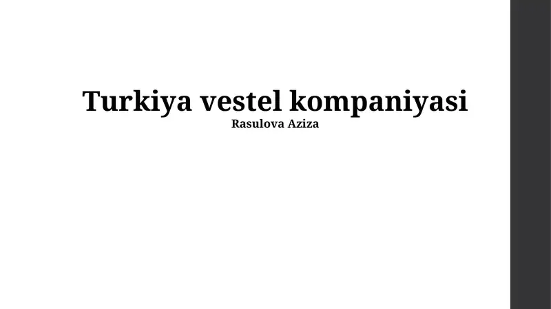 Vestel