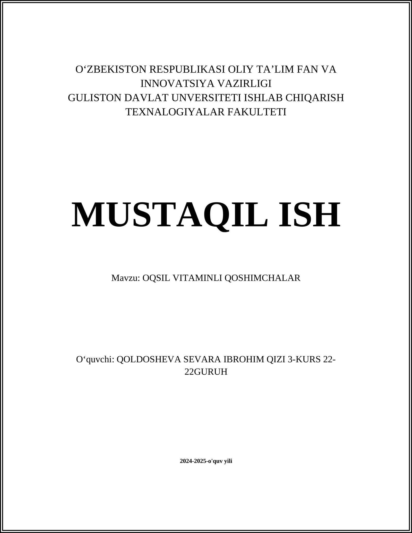 Oqsil vitaminli qoshimchalar