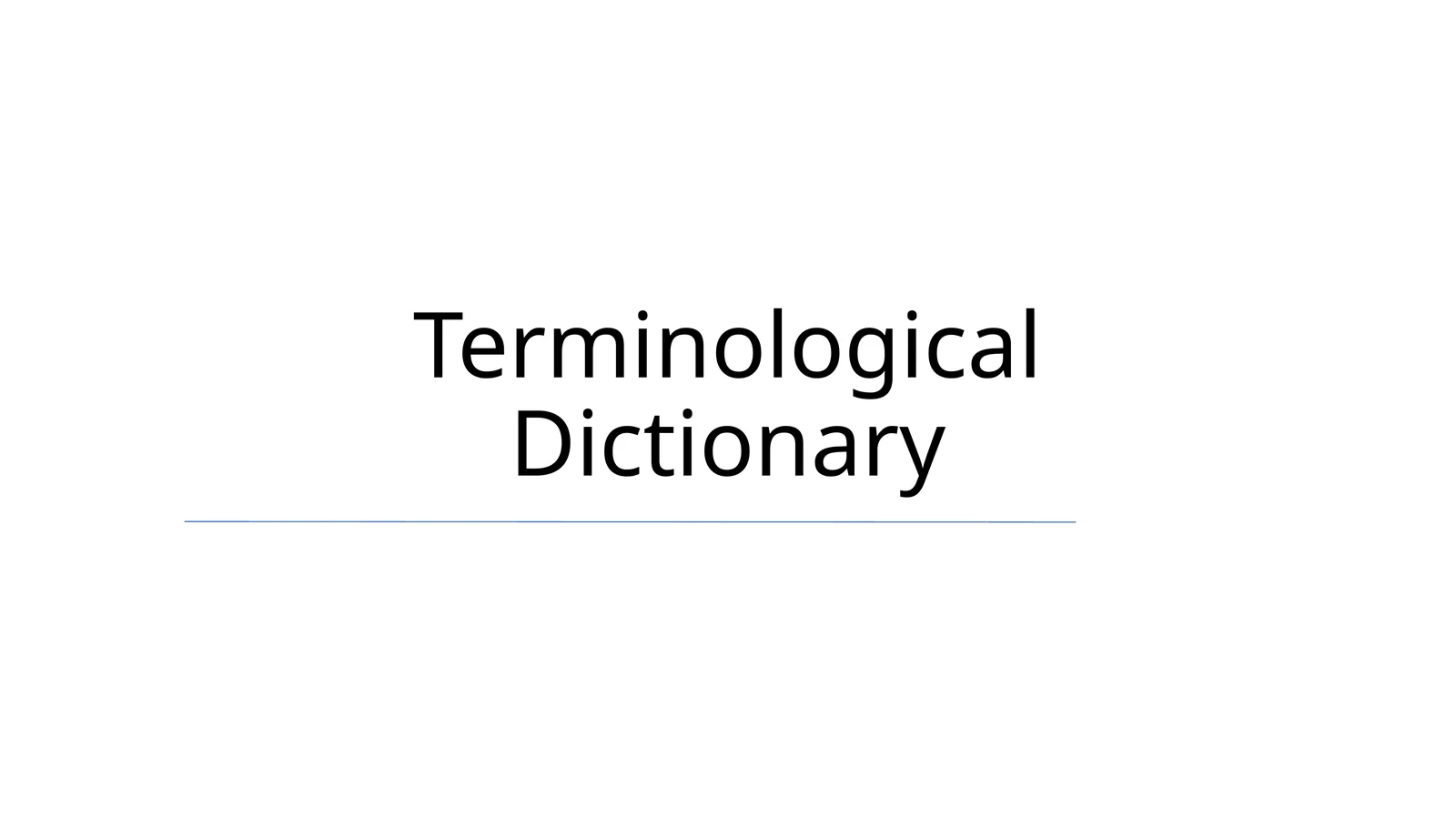 Terminologik lug'at