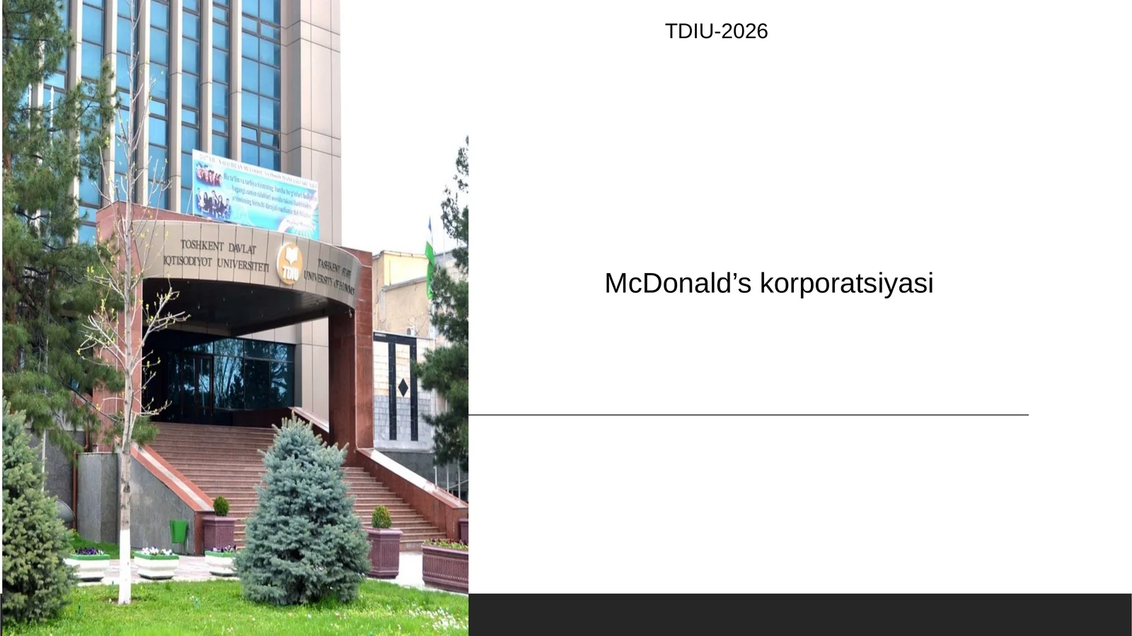 McDonalds kompaniyasi haqida