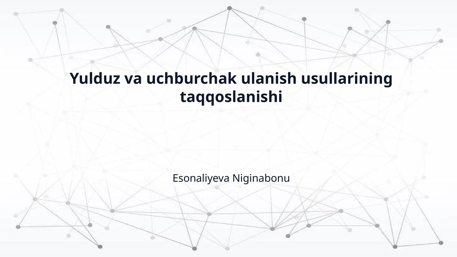 Yulduz va uchburchak ulanish usullarining taqqoslanishi