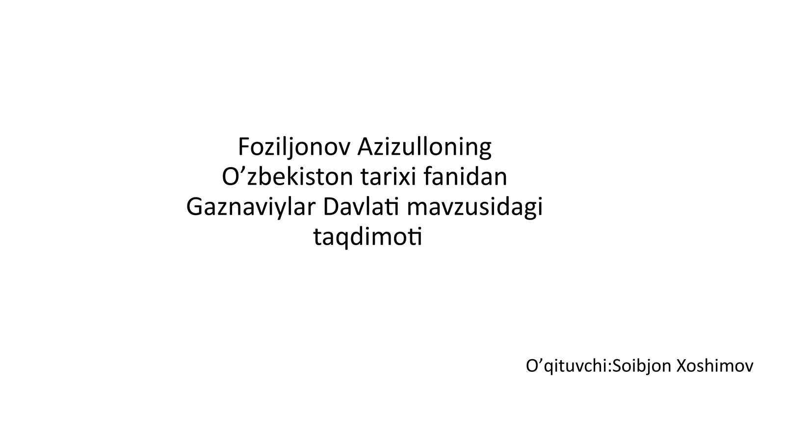 G’aznaviylar Davlati