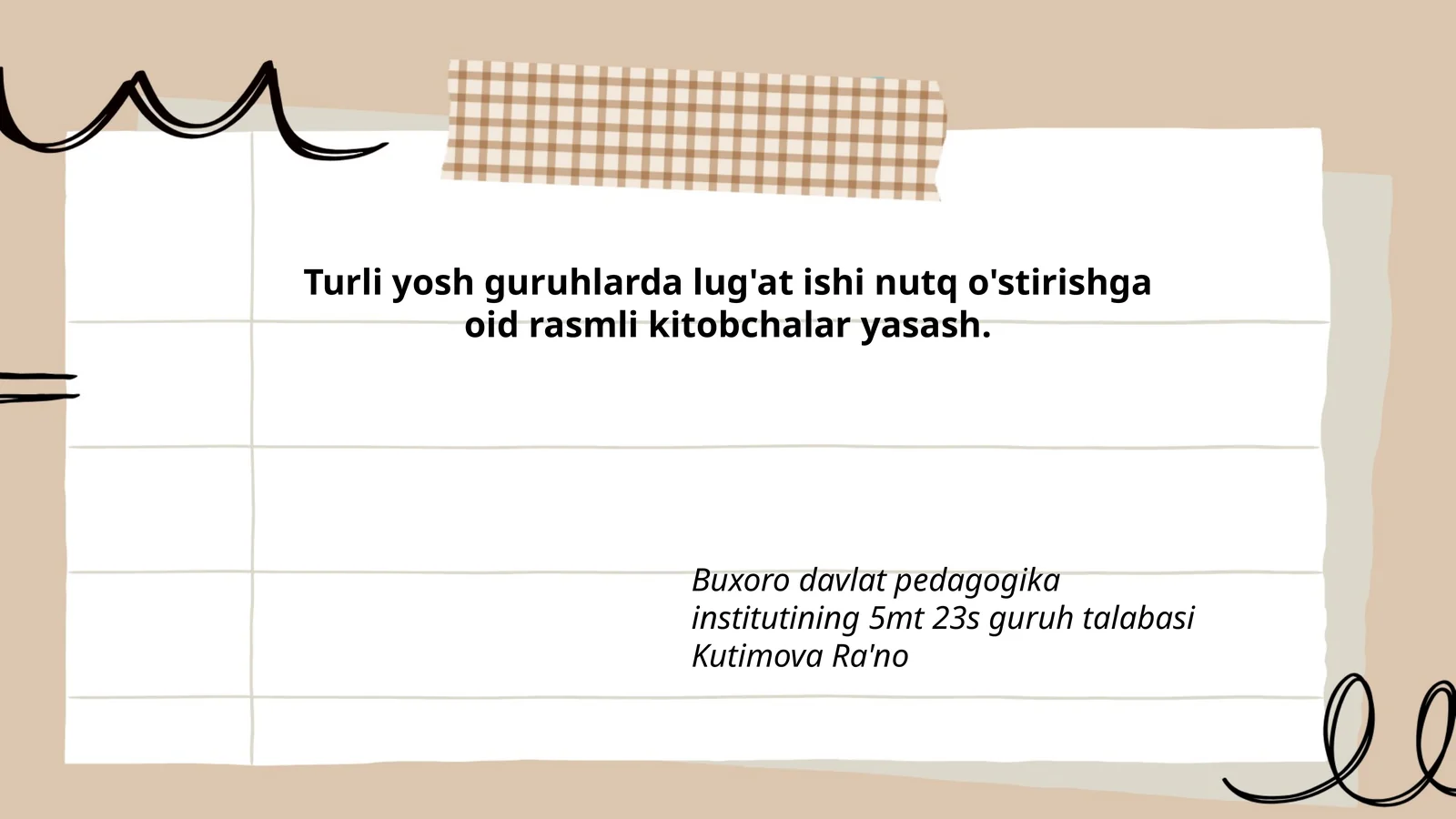 Ilk so‘zlar rasmli kitobchasi