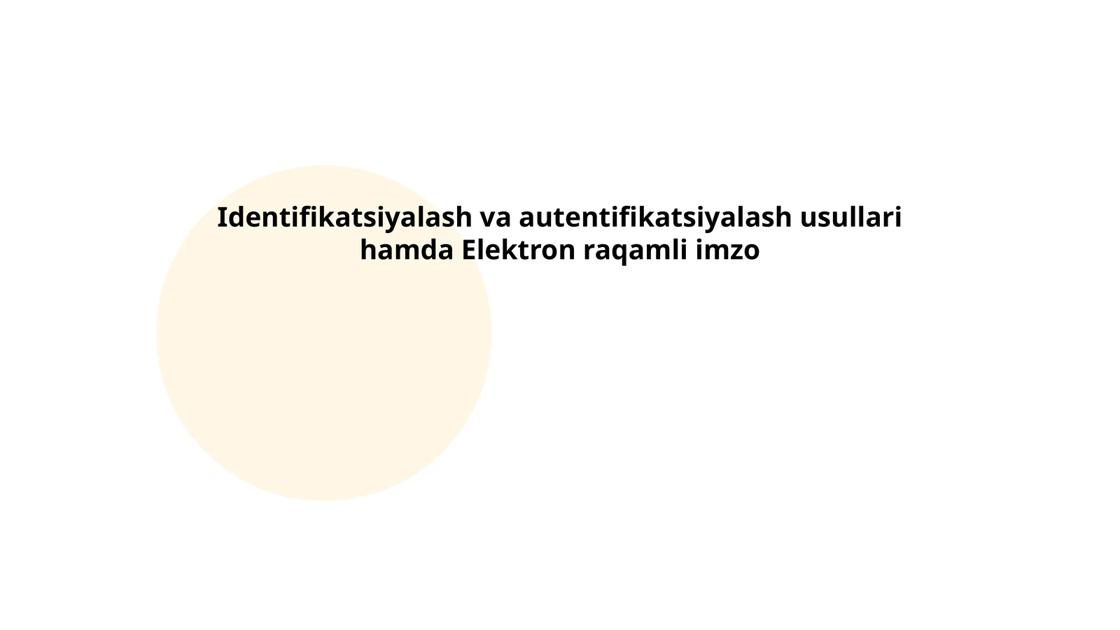 Biometrik autentifikatsiya usullari