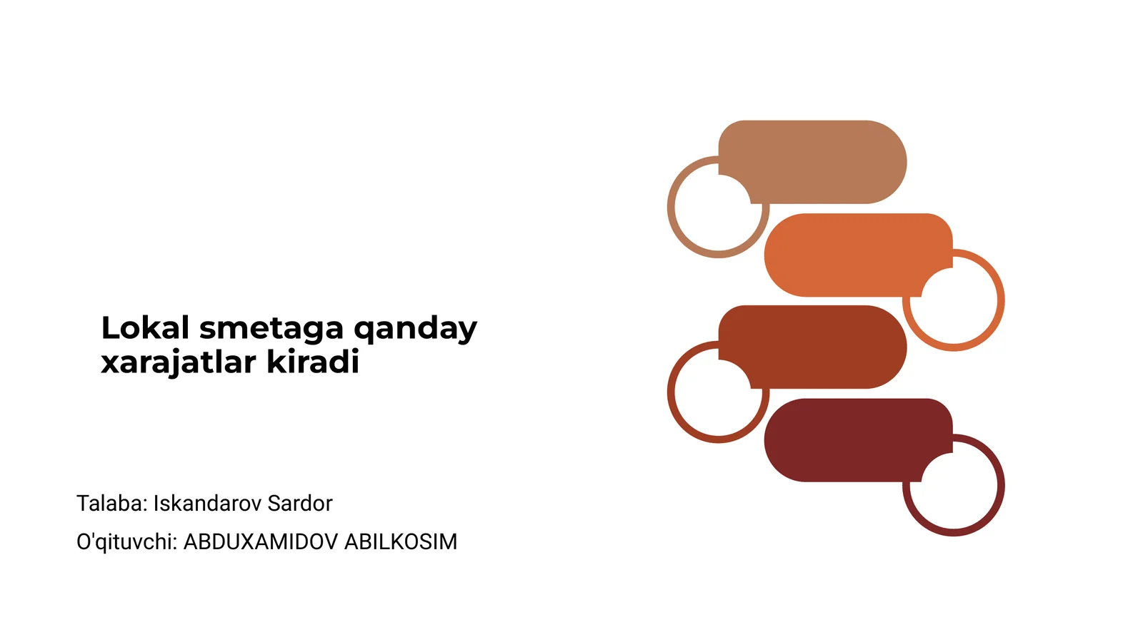 Lokal smetaga qanday xarajatlar kiradi