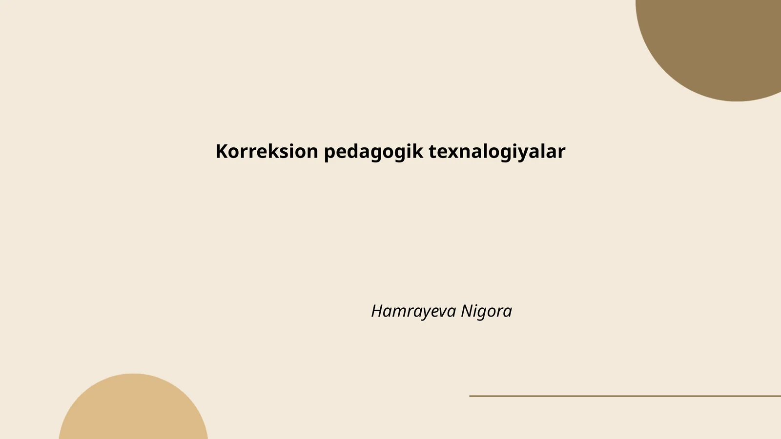 Korreksion pedagogik texnologiyalar