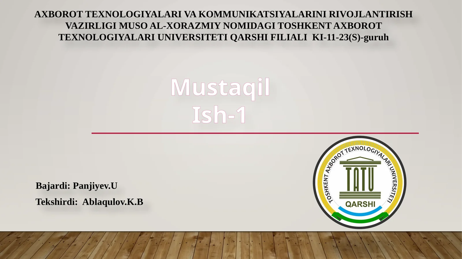 Ma’lumotlarning sozlangan turlari
