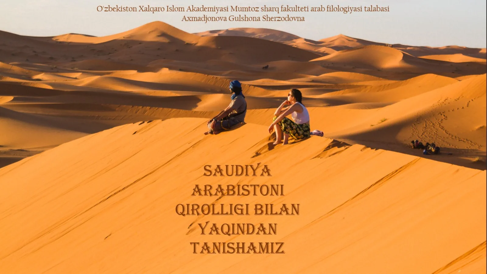 PPT Saudiya Arabistoni Qirolligi 2-qism