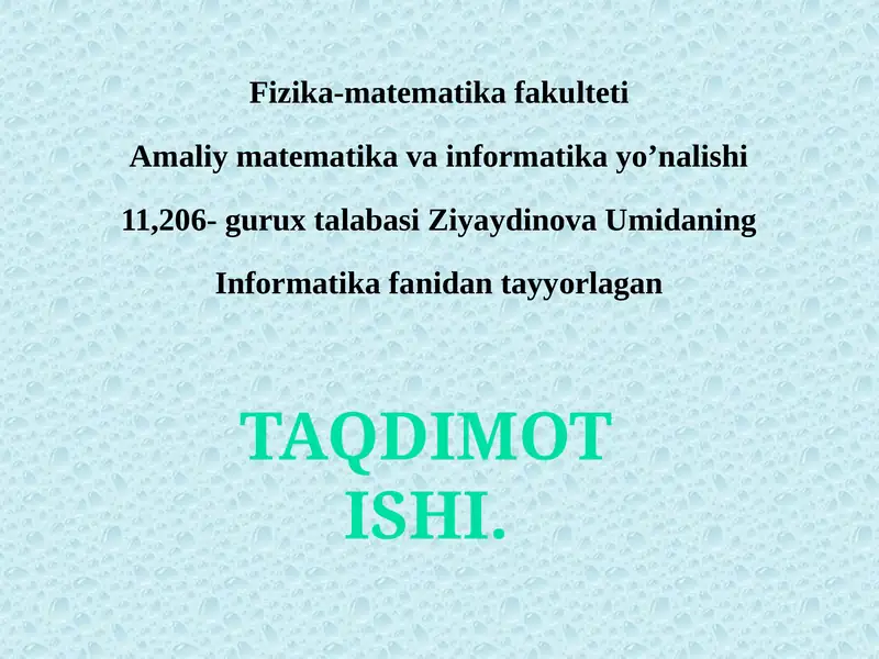 Fizika-matematika fakulteti