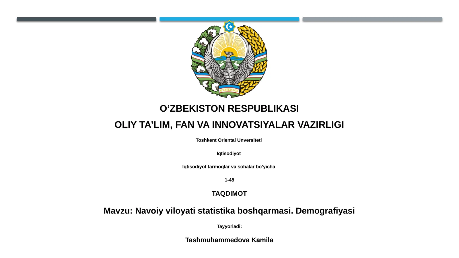 Navoiy viloyati statistika boshqarmasi. Demografiyasi