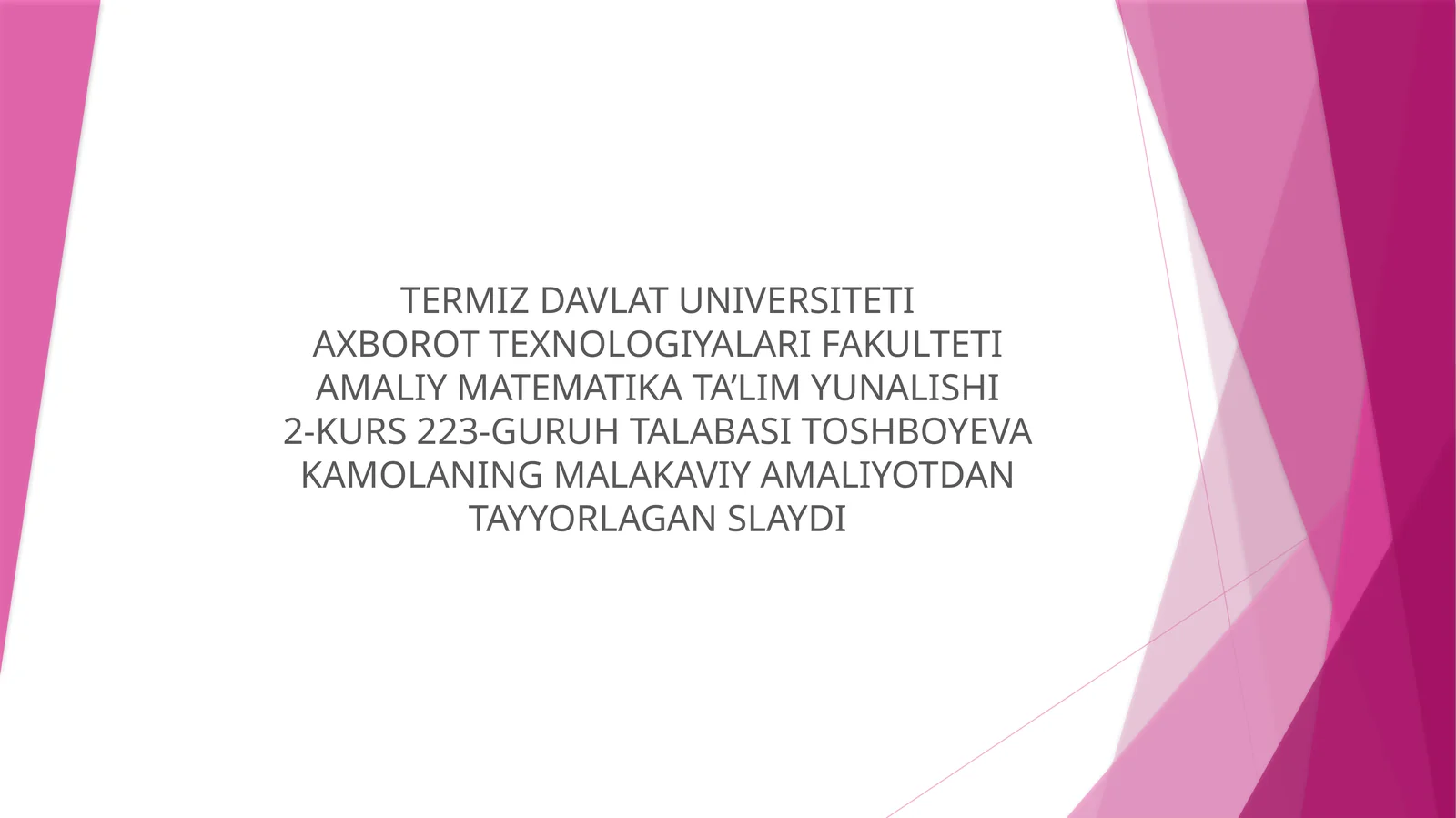 Tovush va videoni tahrirlash