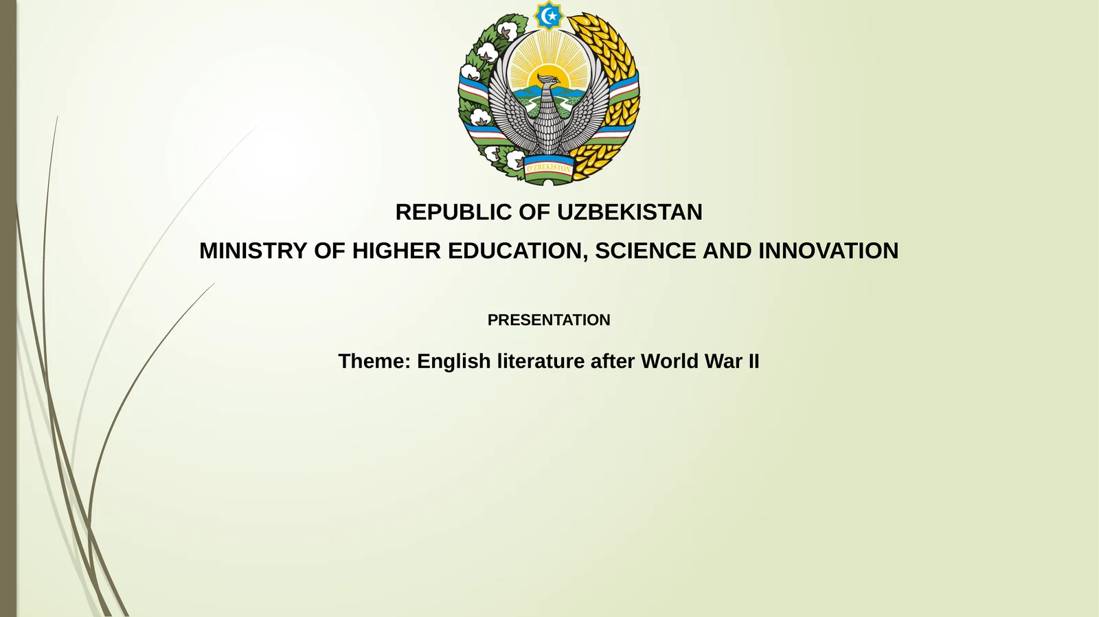 English literature after World WarII