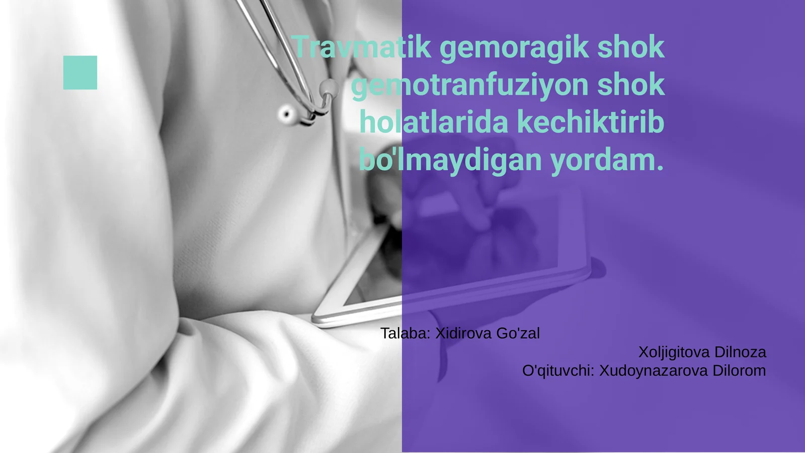 Travmatik gemorragik shok