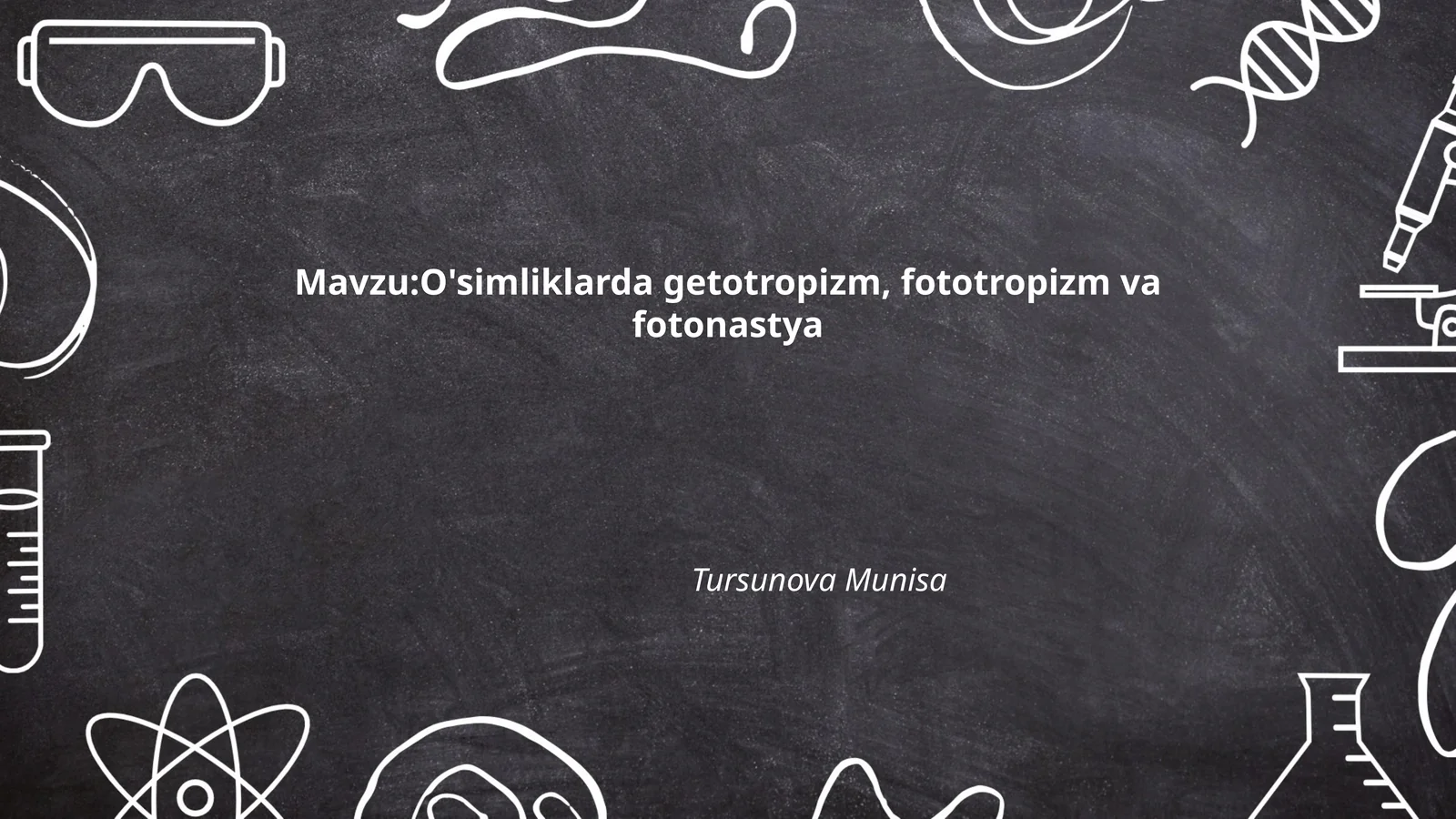 O'simliklarda getotropizm, fototropizm va fotonastya