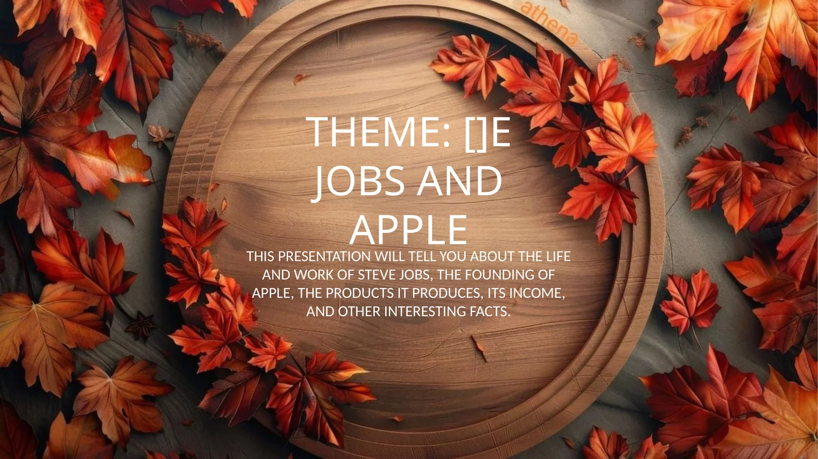 Steve Jobs and Apple