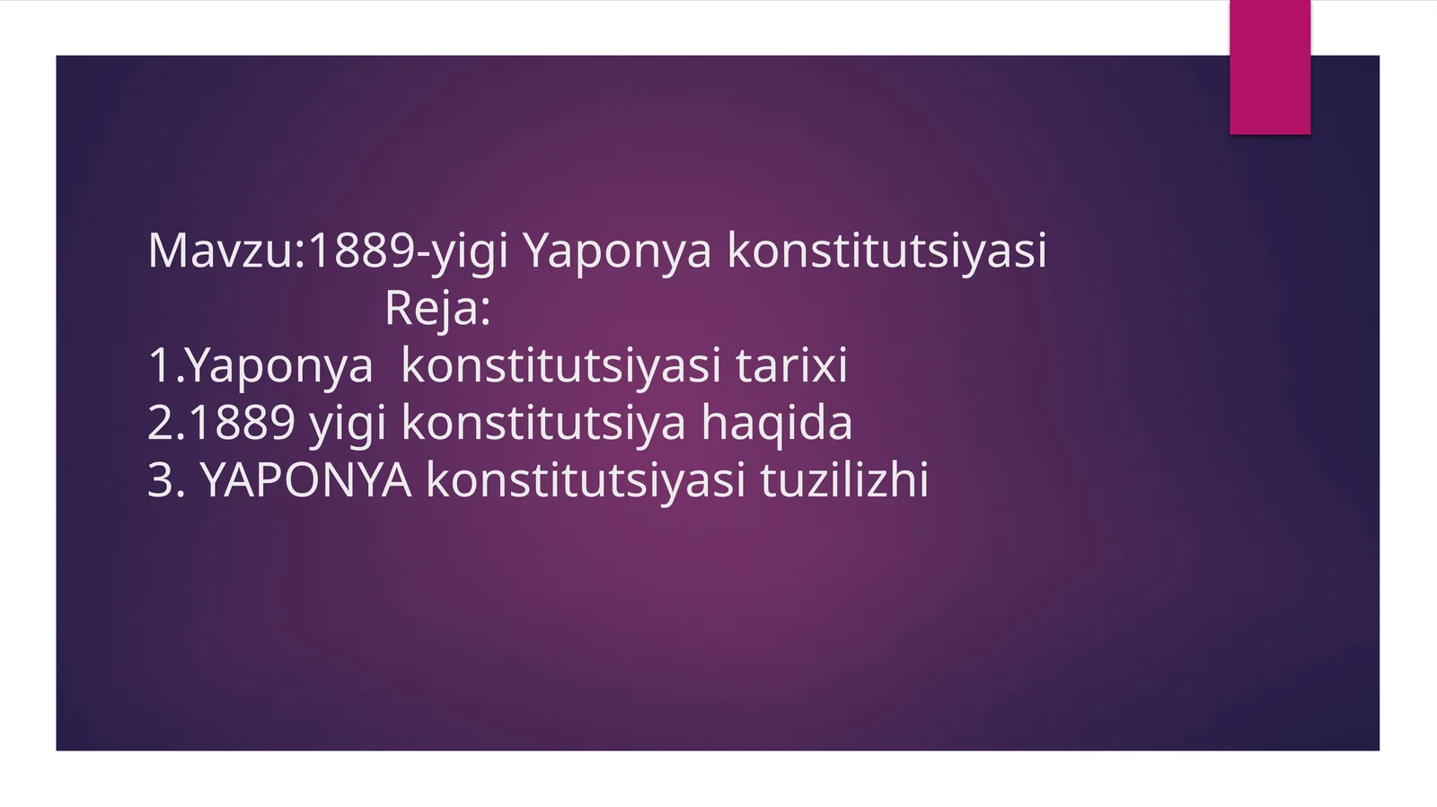 Yaponiya konstitutsiyasi