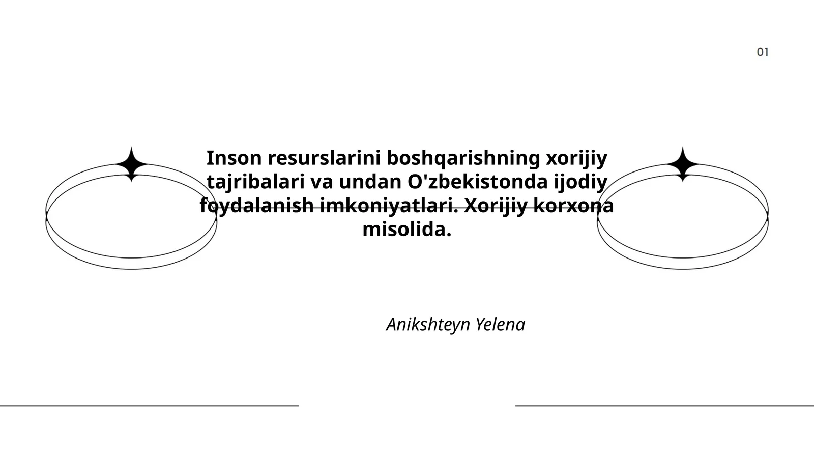 Inson Resurslarini Boshqarishning XORIJIY Tajribalari va Undan O'zbekistonda Ijodiy Foydalanish Imkoniyatlari