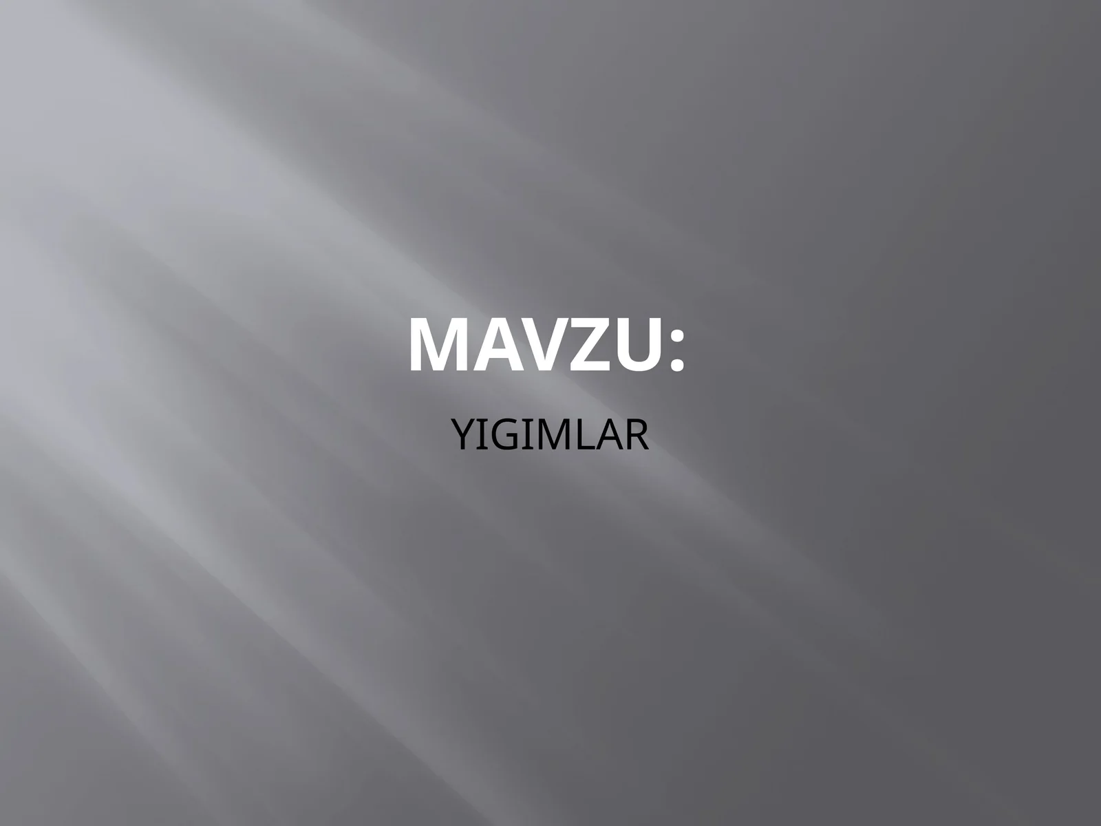 YIGIMLAR