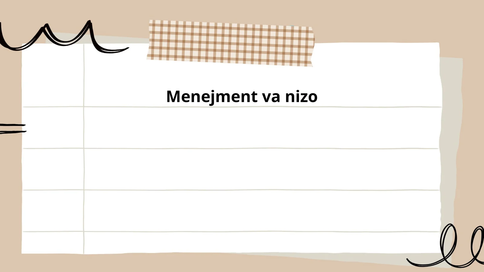 Menejment va nizo