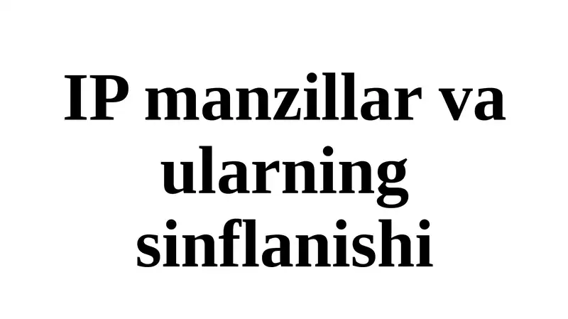 IP-manzili