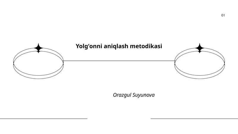 Yolgʻonni aniqlash metodikasi