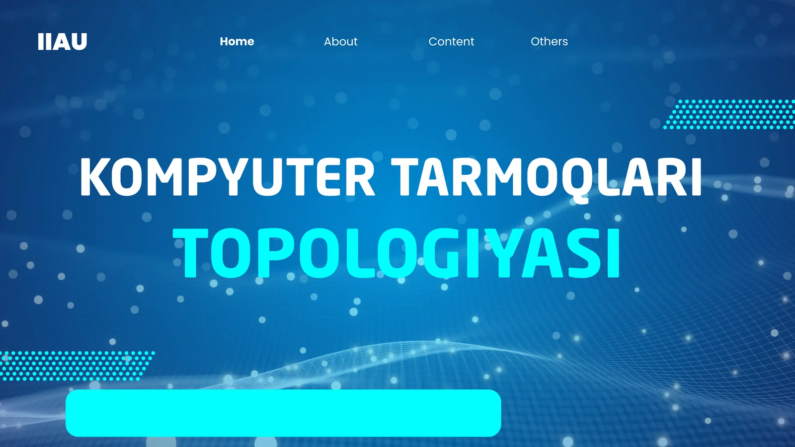 KOMPYUTER TARMOQLARI TOPOLOGIYASI