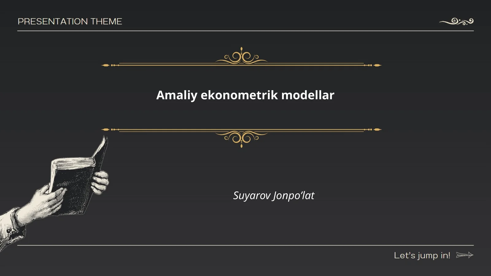 Amaliy ekonometrik modellar