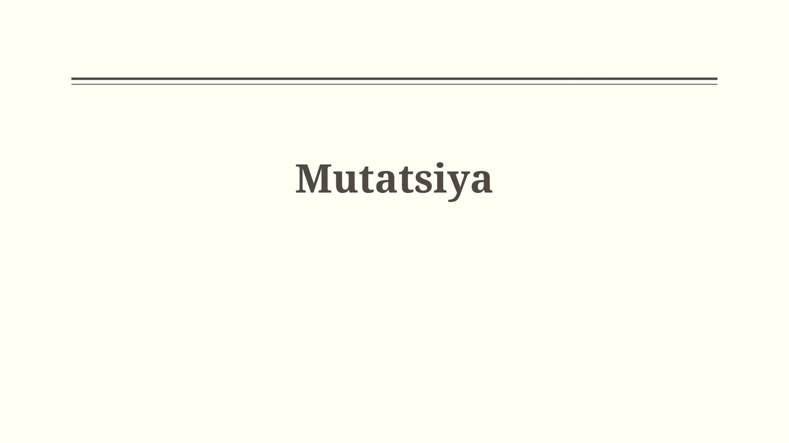 Mutatsiya