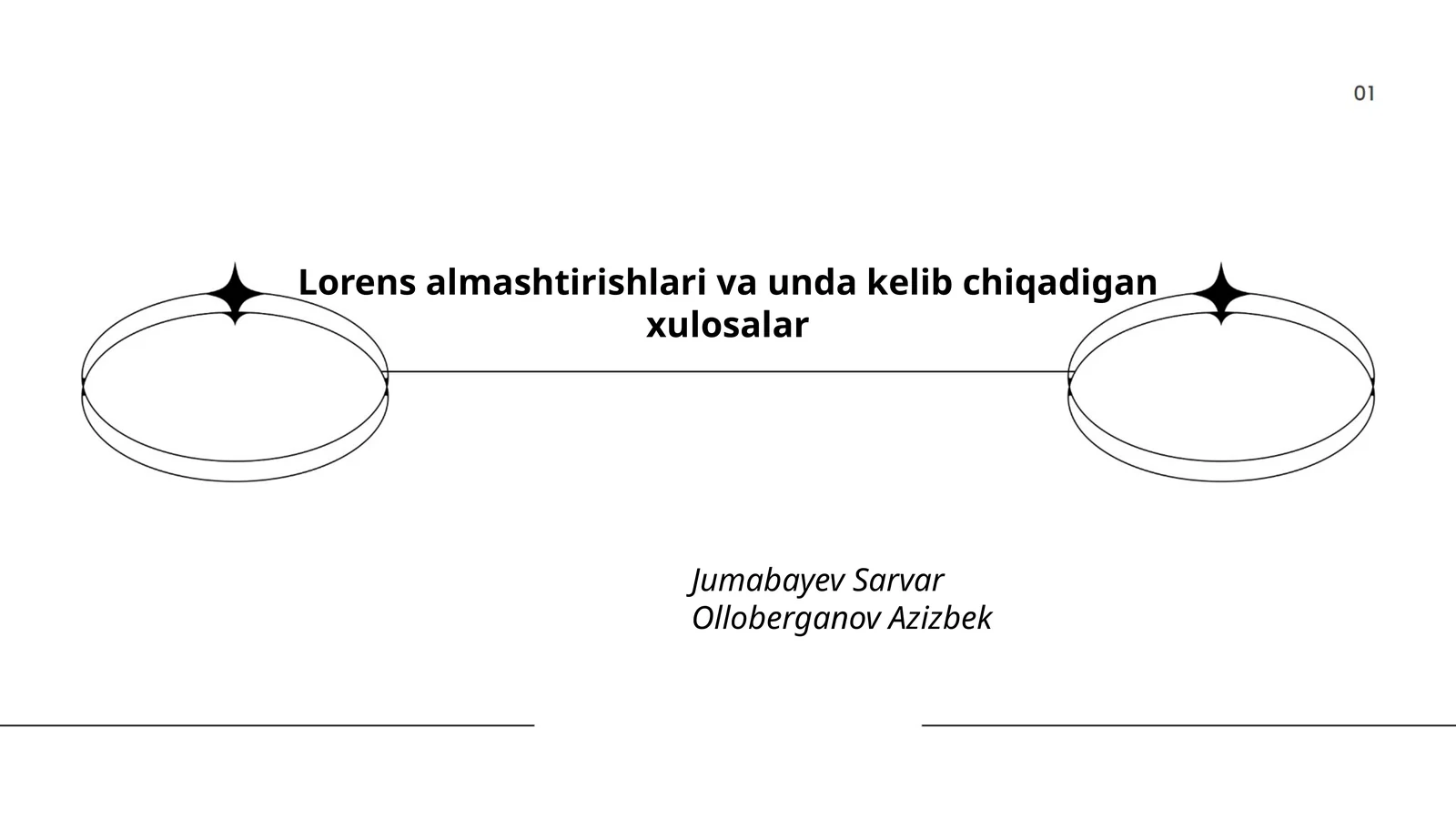 Lorens almashtirishlari asoslari