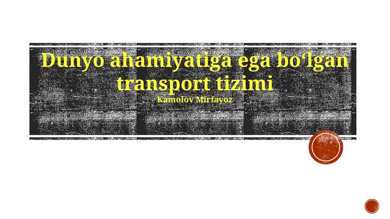 Havoda Transport va Xalqaro Aloqalar