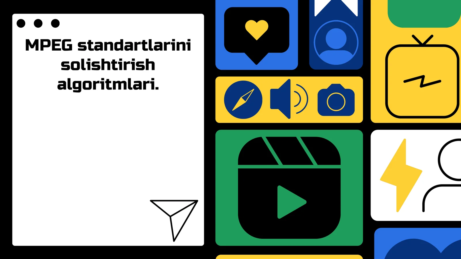 MPEG standartlarini solishtirish algoritmlari.