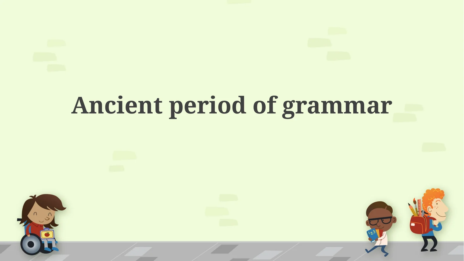 Evolution of Grammatical Concepts in Antiquity