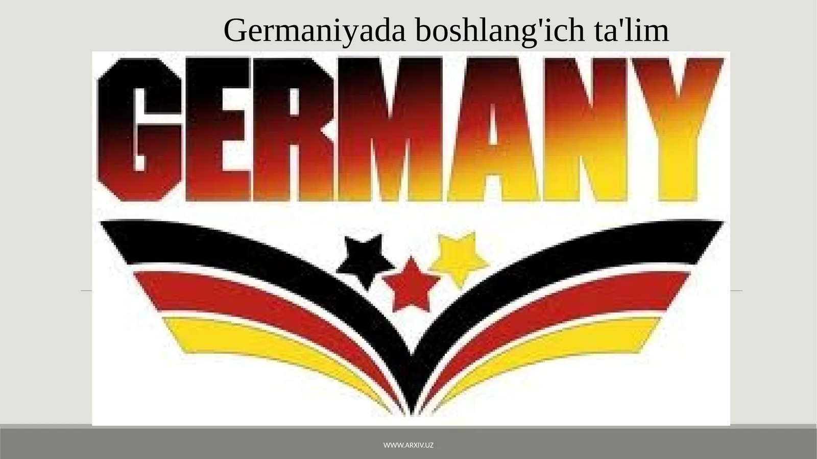 Germaniyada boshlang'ich ta'lim
