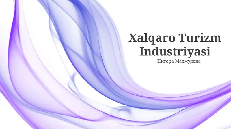 Xalqaro Turizm Industriyasi