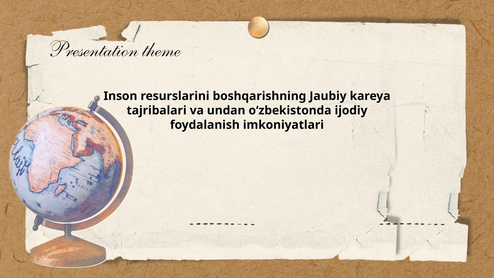 Inson resurslarini boshqarishning Jaubiy kareya tajribalari va undan oʻzbekistonda ijodiy foydalanish imkoniyatlari