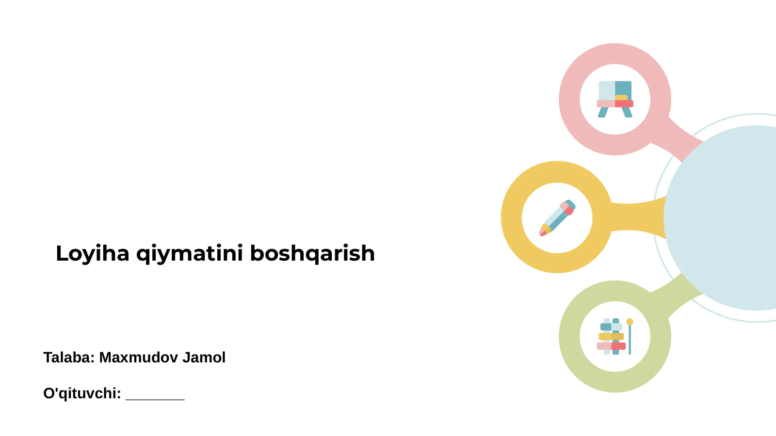 Loyiha qiymatini boshqarish