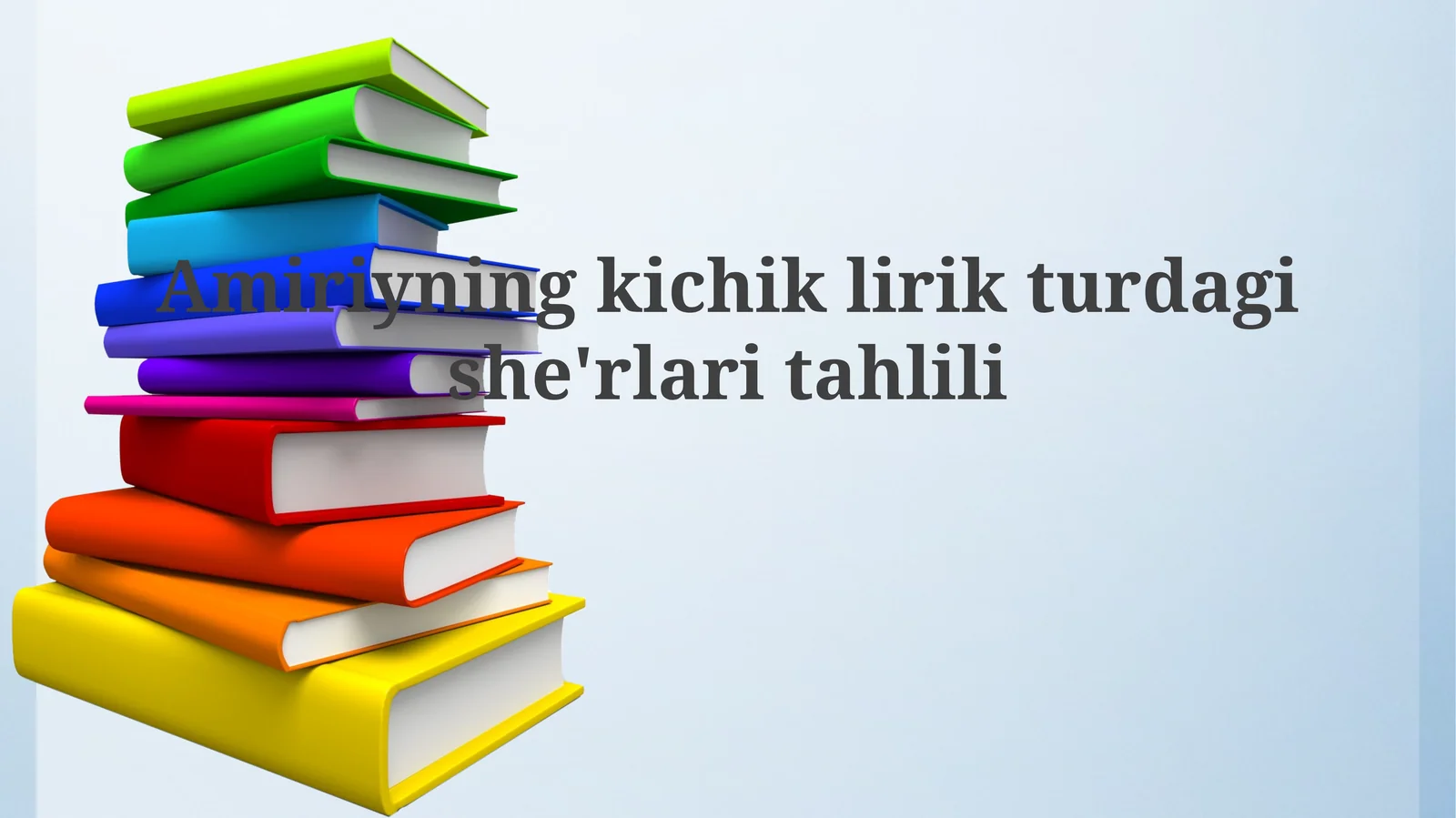 Amiriyning kichik lirik she'rlari tahlili