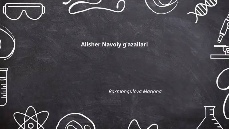 Alisher Navoiy g'azallari