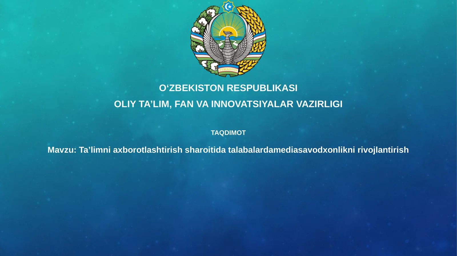 Media savodxonligi rivojlantirish